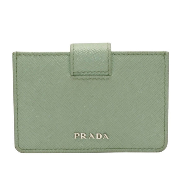 PRADA プラダ カードケース 1MC211 アコーディオンタイプ フージー シルバー金具 レザー 美品 中古 4a000285