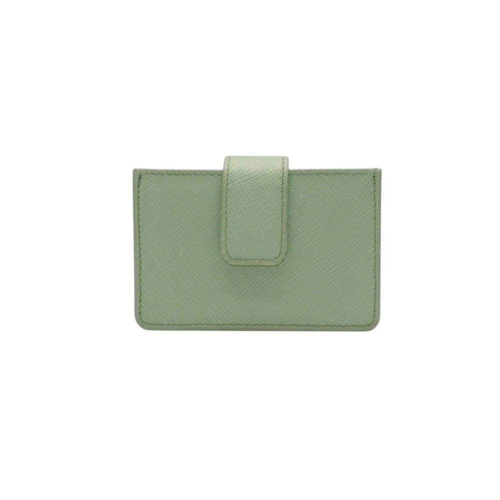 PRADA プラダ カードケース 1MC211 アコーディオンタイプ フージー シルバー金具 レザー 美品 中古 4a000285