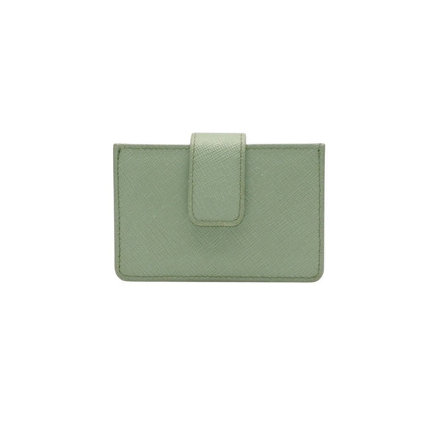 PRADA プラダ カードケース 1MC211 アコーディオンタイプ フージー シルバー金具 レザー 美品 中古 4a000285