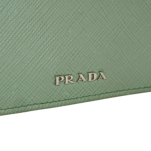 PRADA プラダ カードケース 1MC211 アコーディオンタイプ フージー シルバー金具 レザー 美品 中古 4a000285