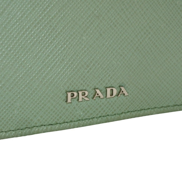 PRADA プラダ カードケース 1MC211 アコーディオンタイプ フージー シルバー金具 レザー 美品 中古 4a000285