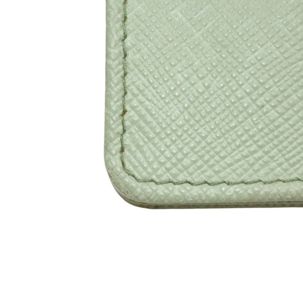 PRADA プラダ カードケース 1MC211 アコーディオンタイプ フージー シルバー金具 レザー 美品 中古 4a000285