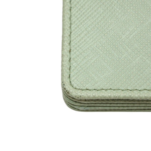 PRADA プラダ カードケース 1MC211 アコーディオンタイプ フージー シルバー金具 レザー 美品 中古 4a000285