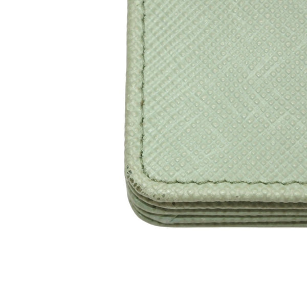 PRADA プラダ カードケース 1MC211 アコーディオンタイプ フージー シルバー金具 レザー 美品 中古 4a000285