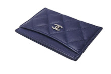 Load image into Gallery viewer, 極美品 CHANEL シャネル カードケース 名刺入れ ココマーク 24番台 キャビアスキン ネイビー シルバー金具 中古 4b000469