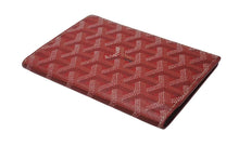 Load image into Gallery viewer, 新品未使用 GOYARD ゴヤール グルネル パスポートケース パスケース GRENELPMLTY01CL01X PVC レザー レッド 中古 4b000473