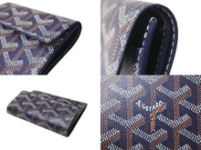 画像をギャラリービューアに読み込む, 極美品 GOYARD ゴヤール マリニー ウォレット 二つ折り財布 MARIGNPMLTY12CL12P ネイビー レザー PVC 中古 4b000474