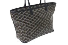 Load image into Gallery viewer, 新品同様 GOYARD ゴヤール アルトワMM トートバッグ ハンドバッグ コーティングキャンバス レザー ブラック 中古 4b000475