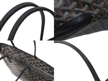 Load image into Gallery viewer, 新品同様 GOYARD ゴヤール アルトワMM トートバッグ ハンドバッグ コーティングキャンバス レザー ブラック 中古 4b000475