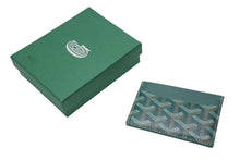 画像をギャラリービューアに読み込む, 新品同様 GOYARD ゴヤール サンシュルピス カードケース グリーン STSULPPMLTY08CL08X ロゴ 小物 カーフスキン 中古 4b000477