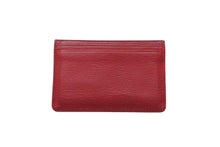 Load image into Gallery viewer, 極美品 CHANEL シャネル ココマーク カードケース 7番台 2001年 ロゴ レザー レッド ゴールド金具 中古 4b000478