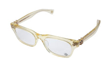 画像をギャラリービューアに読み込む, 極美品 CHROME HEARTS クロムハーツ GITTIN ANY? サングラス アイウェア サイズ52□19-145 18KGP BSフレア イエロークリア 中古 4b000484