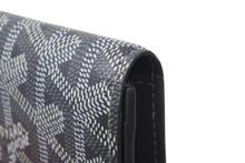 画像をギャラリービューアに読み込む, 極美品 GOYARD ゴヤール マルゼルブ カードケース ヘリンボーン柄 グレー ゴヤールディンキャンバス カーフスキン 中古 4b000486