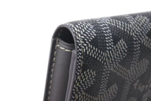 画像をギャラリービューアに読み込む, 極美品 GOYARD ゴヤール マルゼルブ カードケース ヘリンボーン柄 グレー ゴヤールディンキャンバス カーフスキン 中古 4b000486