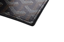 Load image into Gallery viewer, 新品未使用 GOYARD ゴヤール パスポートケース パスケース PVC レザー ブラック ヘリンボーン フランス製 中古 4b000488