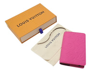 Load image into Gallery viewer, 新品同様 LOUIS VUITTON ルイヴィトン ノートブックカバーPM ノート GI1212 イニシャル入り トリヨンレザー ピンク ブラウン 中古 4b004896