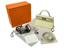 画像をギャラリービューアに読み込む, 新品未使用 HERMES エルメス ミニケリー 2WAY ハンドバッグ ジョーヌミルトン K刻印 ヴォ―エプソン ショルダー シルバー金具 中古 4b000493