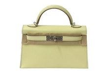 画像をギャラリービューアに読み込む, 新品未使用 HERMES エルメス ミニケリー 2WAY ハンドバッグ ジョーヌミルトン K刻印 ヴォ―エプソン ショルダー シルバー金具 中古 4b000493