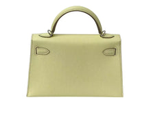 画像をギャラリービューアに読み込む, 新品未使用 HERMES エルメス ミニケリー 2WAY ハンドバッグ ジョーヌミルトン K刻印 ヴォ―エプソン ショルダー シルバー金具 中古 4b000493