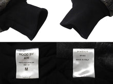 画像をギャラリービューアに読み込む, HOOD BY AIR フッドバイエアー レザーボンバージャケット ペレ HBA-128 ブラック ホワイト サイズM 美品 中古 4b000496