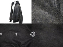 画像をギャラリービューアに読み込む, HOOD BY AIR フッドバイエアー レザーボンバージャケット ペレ HBA-128 ブラック ホワイト サイズM 美品 中古 4b000496