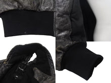 画像をギャラリービューアに読み込む, HOOD BY AIR フッドバイエアー レザーボンバージャケット ペレ HBA-128 ブラック ホワイト サイズM 美品 中古 4b000496