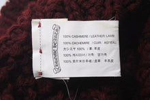 画像をギャラリービューアに読み込む, 極美品 CHROME HEARTS クロムハーツ CHクロスパッチ カシミヤ ビーニー ニット帽 レザー シルバー925 レッド ONE SIZE 中古 4b000503