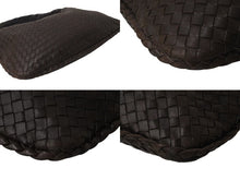 画像をギャラリービューアに読み込む, BOTTEGA VENETA ボッテガヴェネタ イントレチャート ホーボー ワンショルダーバッグ 115653 レザー ブラウン 美品 中古 4b000504