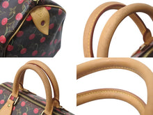 Load image into Gallery viewer, 極美品 LOUIS VUITTON ルイヴィトン モノグラムチェリー スピーディ25 ハンドバッグ M95009 村上隆 ブラウン 中古 4b000506