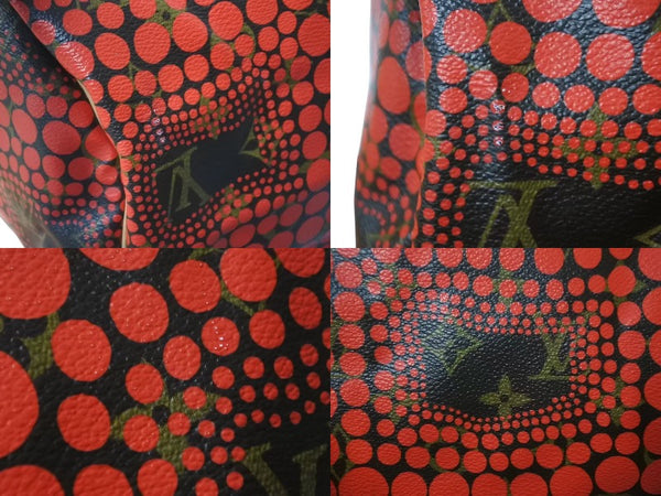 新品同様 LOUIS VUITTON ルイヴィトン スピーディ30 草間彌生 コラボ 2012年 M40693 パンプキンドット レッド 中古 4b000509