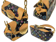 Load image into Gallery viewer, 極美品 LOUIS VUITTON ルイヴィトン マリリン ハンドバッグ M40128 モノグラム マルチカラー ブラック 村上隆 中古 4b000510