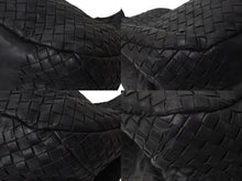 画像をギャラリービューアに読み込む, BOTTEGAVENETA ボッテガヴェネタ イントレチャート ショルダーバック ハンドバッグ 125787 レザー ブラック 美品 中古 4b000512