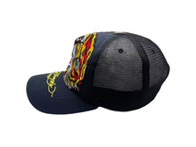 Load image into Gallery viewer, Ed Hardy エド ハーディー 刺繍メッシュキャップ 帽子 タイガー 虎 コットン ポリエステル ブラック イエロー 美品 中古 4b000517
