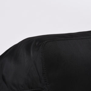 極美品 PRADA プラダ 三角ロゴ リュックサック 1BZ811 ブラック ナイロン レザー シルバー金具 中古 4a000052