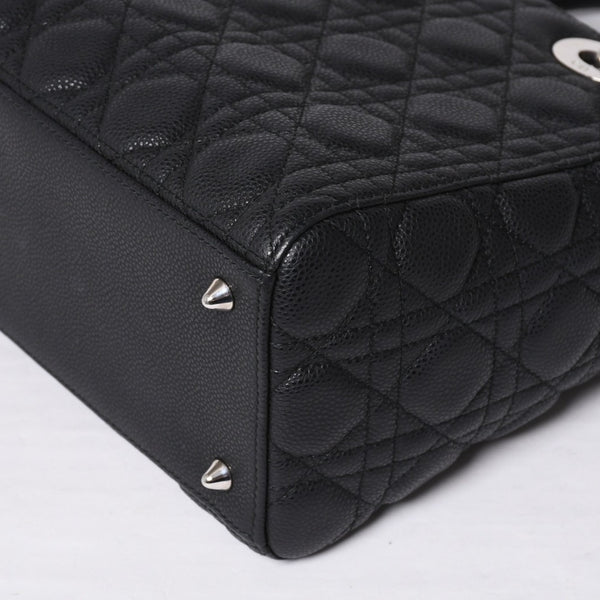 Very good condition Christian Dior Lady Dior Cannage Medium 2WAY M0565PWRT_M900 Black Used 4a000050