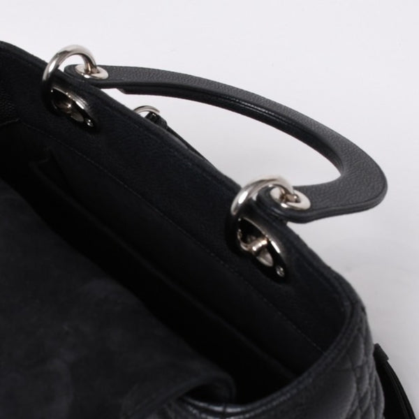 Very good condition Christian Dior Lady Dior Cannage Medium 2WAY M0565PWRT_M900 Black Used 4a000050