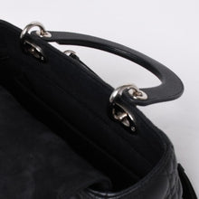 画像をギャラリービューアに読み込む, 極美品 Christian Dior クリスチャンディオール レディディオール カナージュ ミディアム 2WAY M0565PWRT_M900 ブラック 中古 4a000050