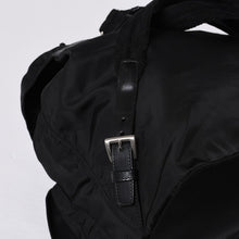 画像をギャラリービューアに読み込む, 極美品 PRADA プラダ 三角ロゴ リュックサック 1BZ811 ブラック ナイロン レザー シルバー金具 中古 4a000052