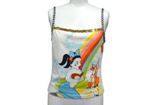 Load image into Gallery viewer, Christian Dior クリスチャンディオール マーメイドタンクトップ マルチカラー コットン 40 2P12155410 美品 中古 4b000527