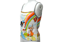 Load image into Gallery viewer, Christian Dior クリスチャンディオール マーメイドタンクトップ マルチカラー コットン 40 2P12155410 美品 中古 4b000527
