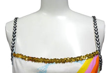 Load image into Gallery viewer, Christian Dior クリスチャンディオール マーメイドタンクトップ マルチカラー コットン 40 2P12155410 美品 中古 4b000527