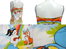 Load image into Gallery viewer, Christian Dior クリスチャンディオール マーメイドタンクトップ マルチカラー コットン 40 2P12155410 美品 中古 4b000527