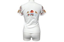 画像をギャラリービューアに読み込む, ChristianDior クリスチャンディオール 花柄 刺繍 2P12033139 マルチカラー 半袖Tシャツ ガリアーノ期 サイズ36 美品 中古 4b000531