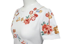 画像をギャラリービューアに読み込む, ChristianDior クリスチャンディオール 花柄 刺繍 2P12033139 マルチカラー 半袖Tシャツ ガリアーノ期 サイズ36 美品 中古 4b000531