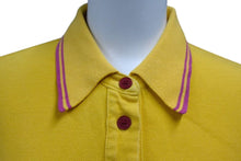 Load image into Gallery viewer, Christian Dior クリスチャンディオール 花刺繍 ロゴ ポロシャツ イエロー レッド コットン サイズ40 4A16155900 美品 中古 4b000536