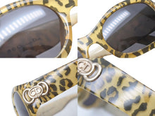 Load image into Gallery viewer, Christian Dior クリスチャンディオール サングラス 2958A サイズ53□20 カートコバーン オーバル レオパード イエロー 美品 中古 4b000548