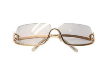 Load image into Gallery viewer, VERSACE ヴェルサーチ アンダーリム グレカ サングラス N50 N30/218 サイズ68□12 125 ゴールド グレー 良品 中古 4b000554