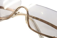 Load image into Gallery viewer, VERSACE ヴェルサーチ アンダーリム グレカ サングラス N50 N30/218 サイズ68□12 125 ゴールド グレー 良品 中古 4b000554