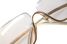 Load image into Gallery viewer, VERSACE ヴェルサーチ アンダーリム グレカ サングラス N50 N30/218 サイズ68□12 125 ゴールド グレー 良品 中古 4b000554