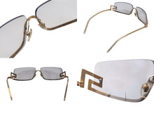 Load image into Gallery viewer, VERSACE ヴェルサーチ アンダーリム グレカ サングラス N50 N30/218 サイズ68□12 125 ゴールド グレー 良品 中古 4b000554